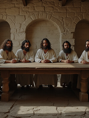 Apostles draw lots to replace Judas